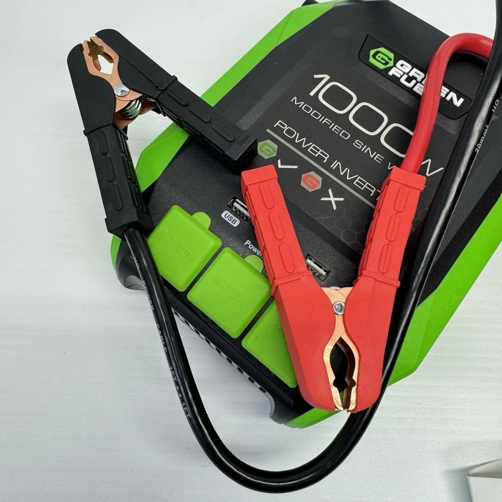 Green Fuel 1000W Power Inverter 12V DC to 120V AC Modified Sine Wave w/ USB